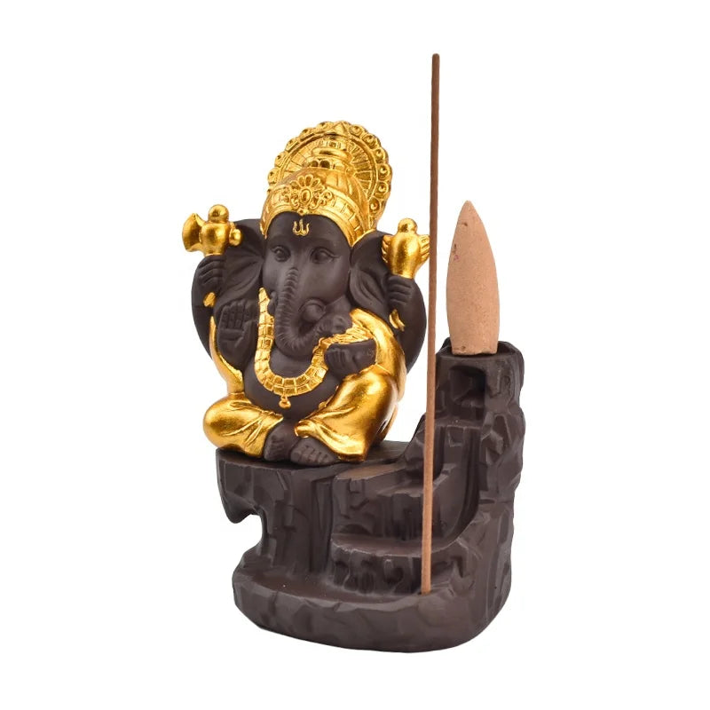 Ganesha Backflow Incense Burner