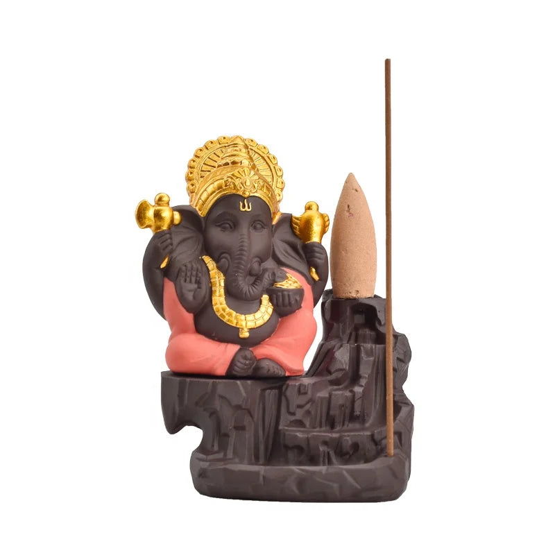 Ganesha Backflow Incense Burner