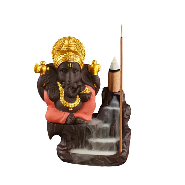 Ganesha Backflow Incense Burner