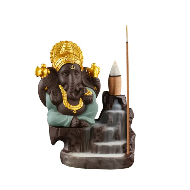 Ganesha Backflow Incense Burner