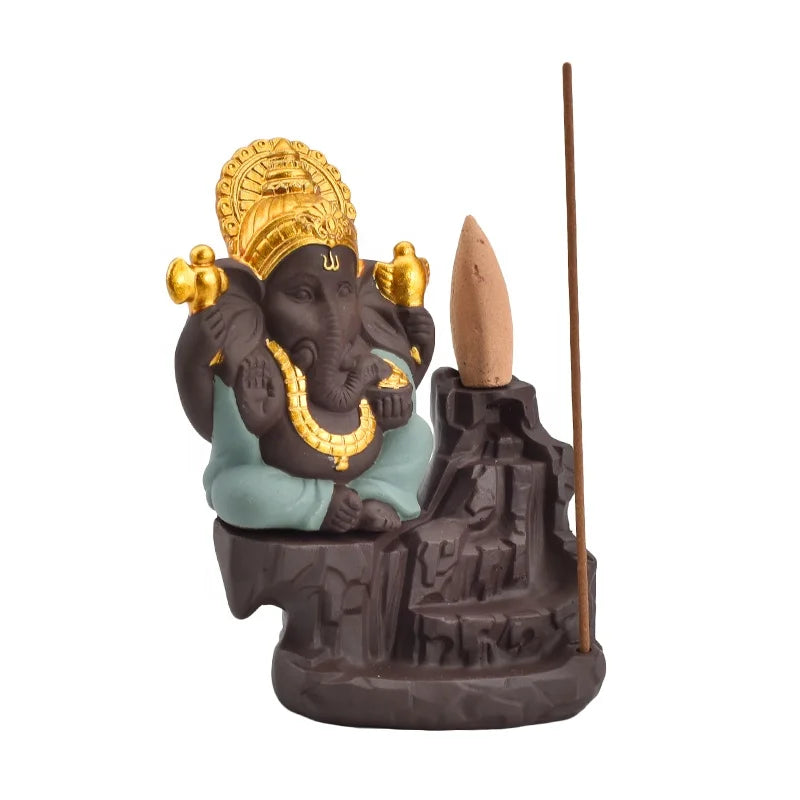 Ganesha Backflow Incense Burner