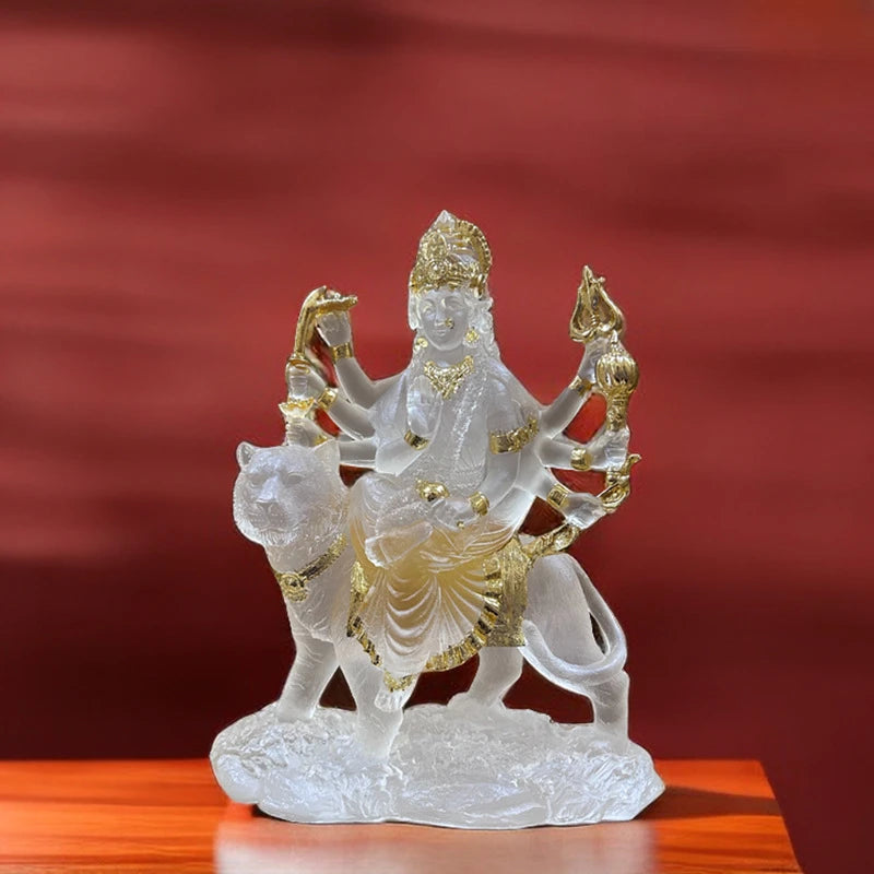 Durga on Tiger - Resin Ornament