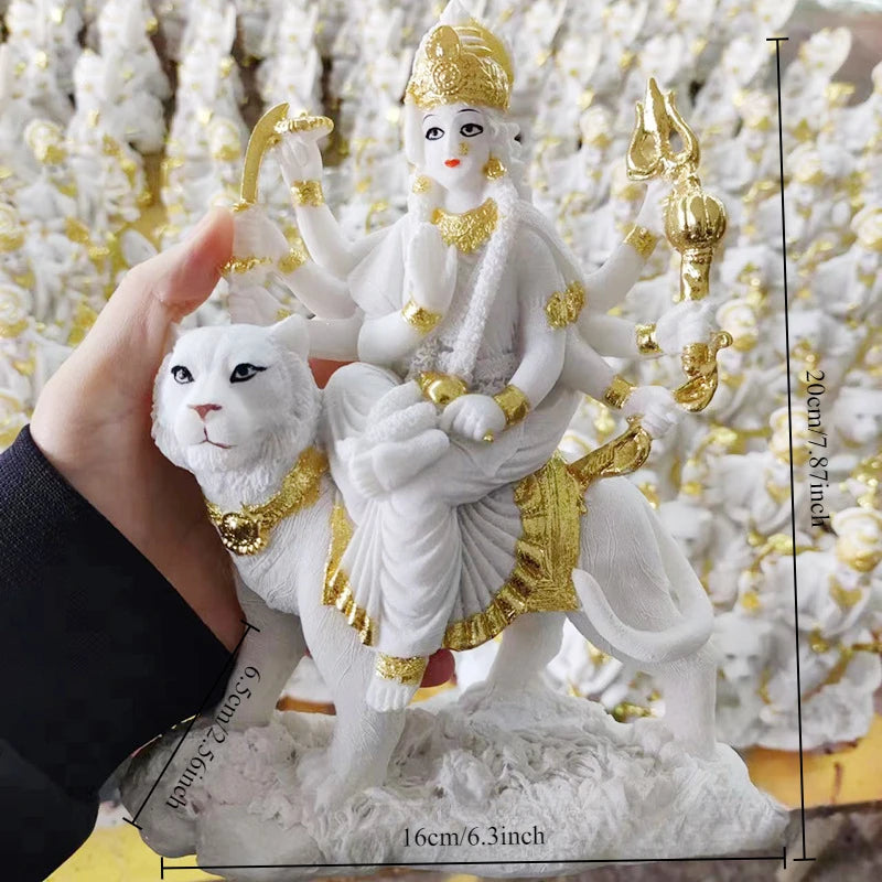 Durga on Tiger - Resin Ornament